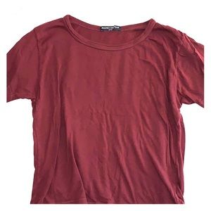 Brandy Melville Maroon Tee